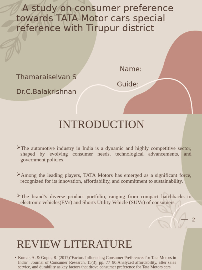Thamaraiselvan S | PDF | Customer | Marketing