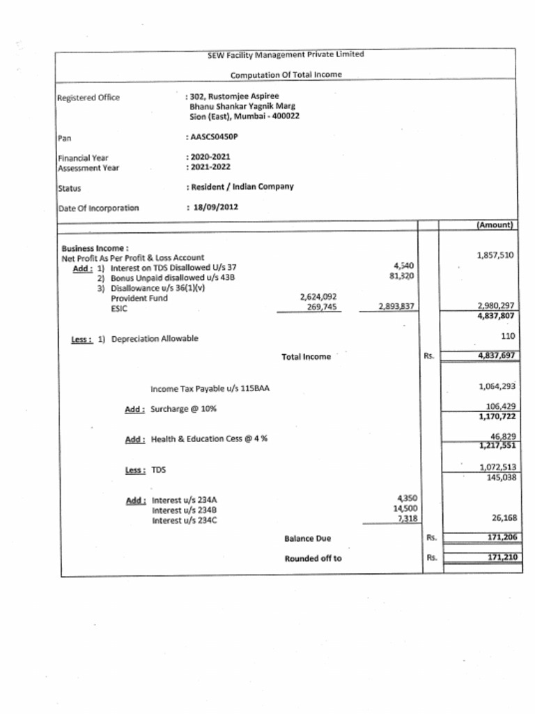 Balance Sheet FY 2020-21 | PDF