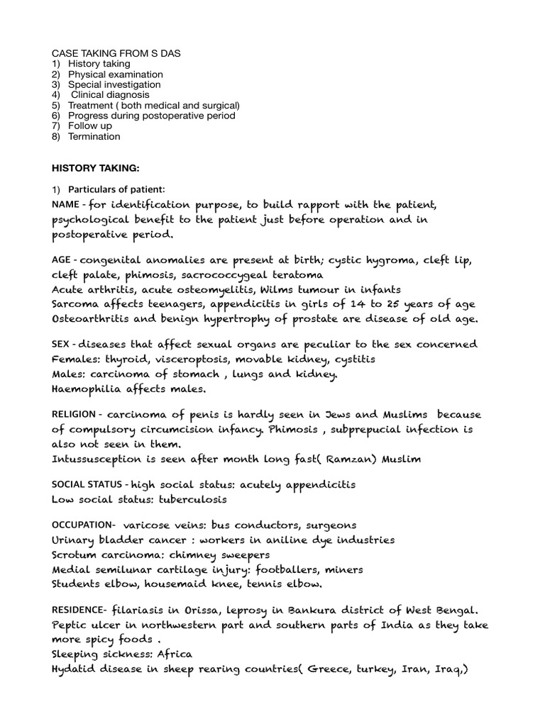 Comprehensive Patient History Taking | PDF | Menstruation | Allergy