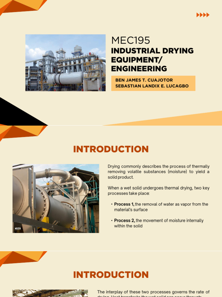 Group 6 - Industrial Drying Equipment or Engineering Part 1 | PDF