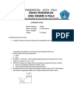 Soal Mid Semester Kelas X FISIKA