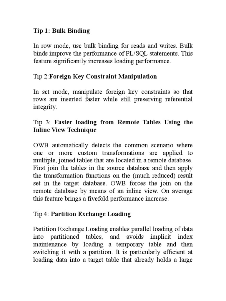 14 Tips for Optimizing ETL Performance | PDF | Database Index | Databases