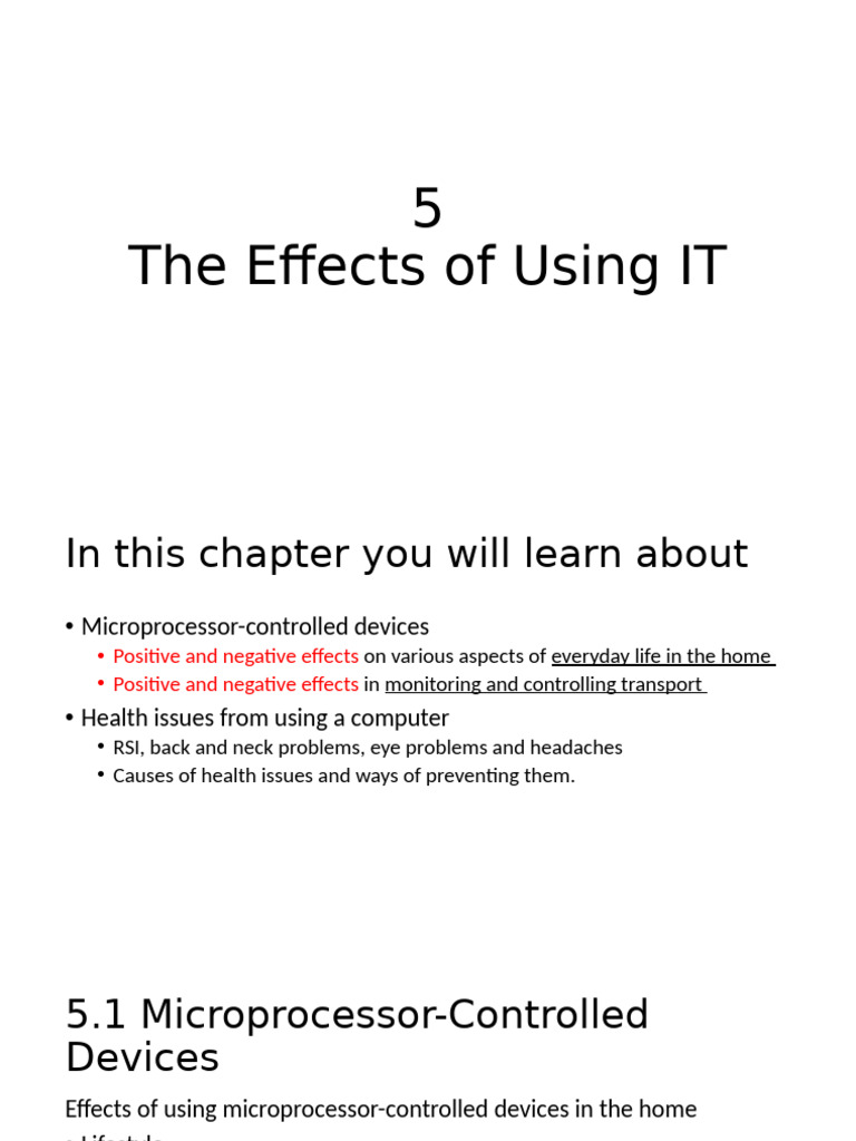 5the Effects of Using IT | PDF | Computer Security | Security