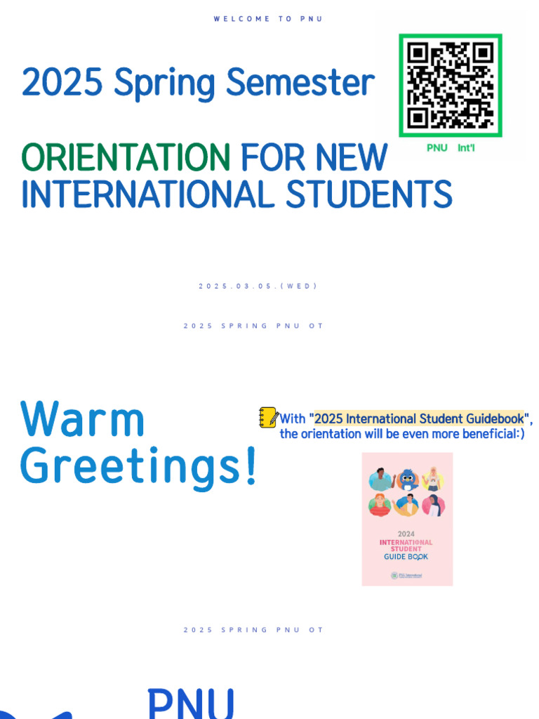2025 PNU International Student Orientation | PDF | Travel Visa