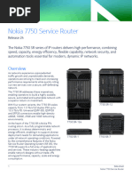 Nokia 7750 SR-2s Router Overview | PDF | Networking | Multiprotocol ...