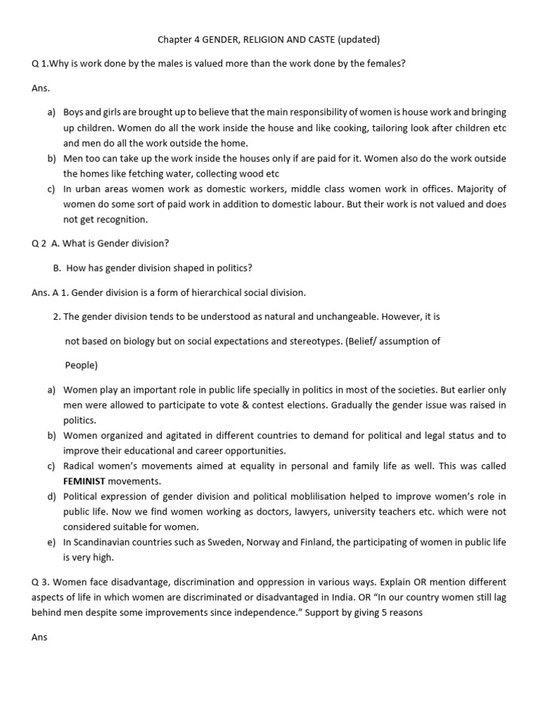 Gender Discrimination and Women's Rights | PDF | Woman | Gender