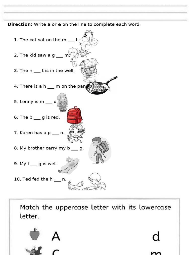 Fill in the Blanks: Word Completion Exercise | PDF