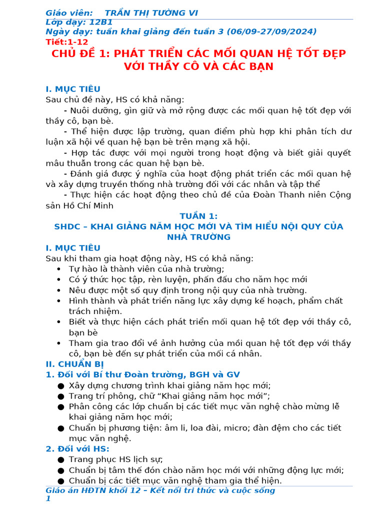 CHU DE 1 2 | PDF