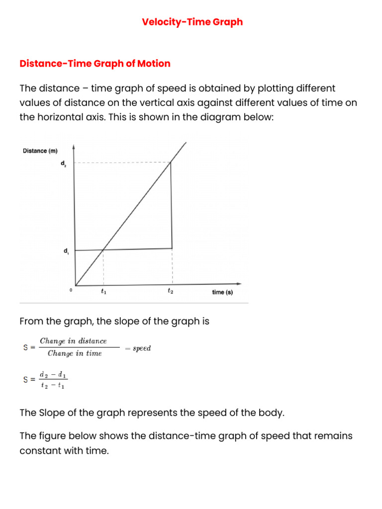 Understanding Velocity-Time Graphs | PDF | Acceleration | Velocity