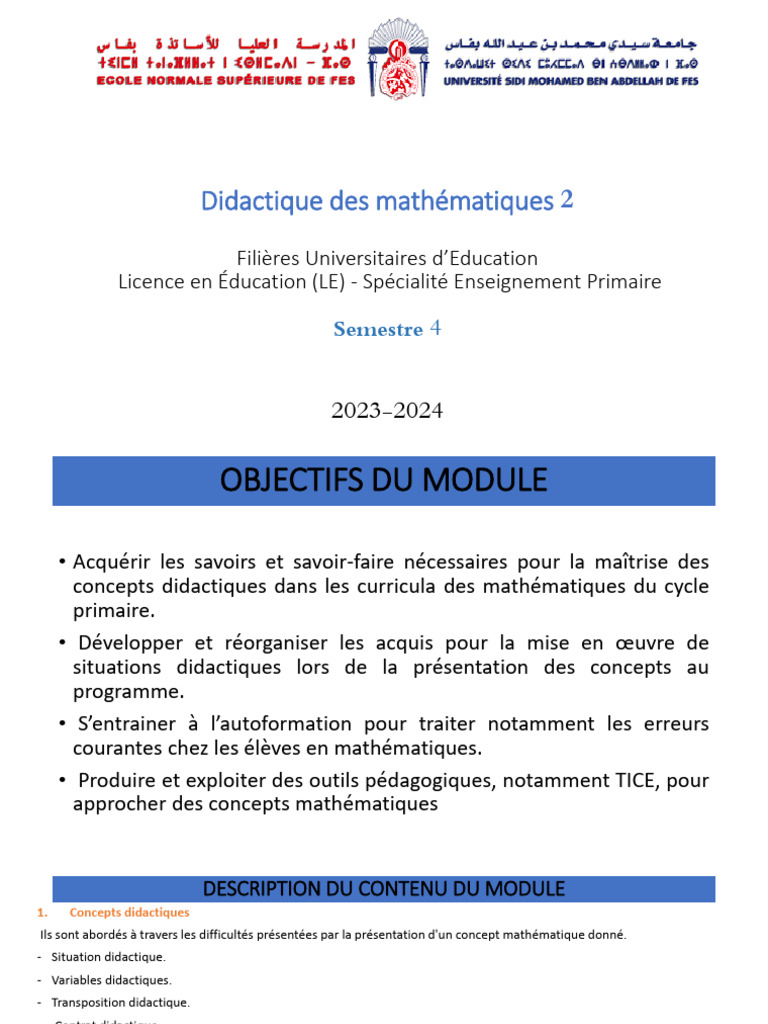Didactique des Mathématiques au Primaire | PDF | Apprentissage ...