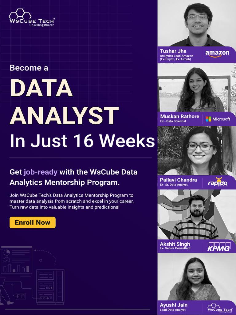 WsCube Tech Data Analytics Program | PDF | Machine Learning | Analytics