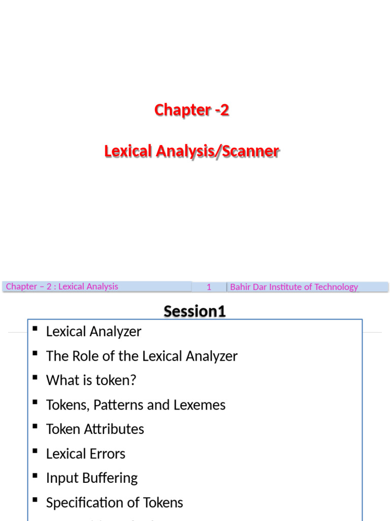 Lexical Analysis in Compiler Design | PDF | Computer Science ...