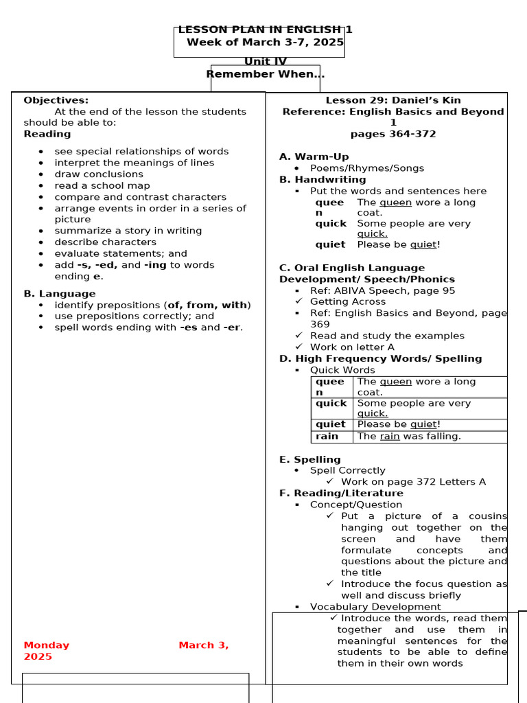 English Grade 1 Pdf English Language Phonics