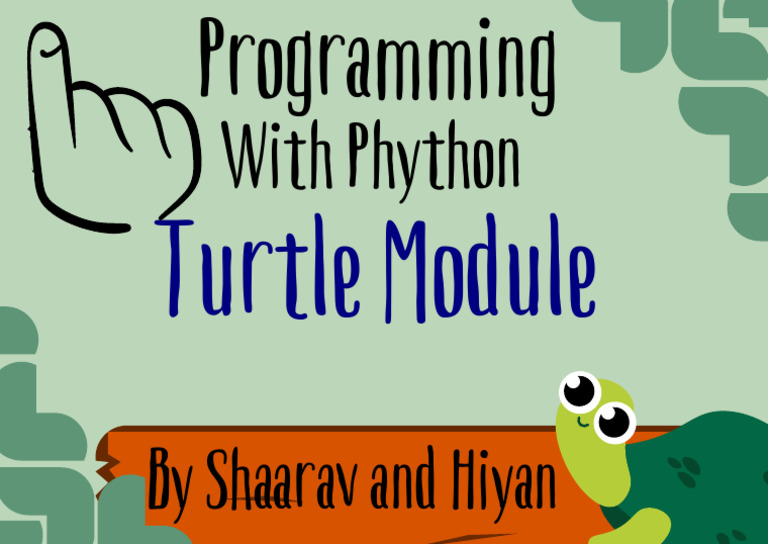 With Phython: Turtle Module | PDF