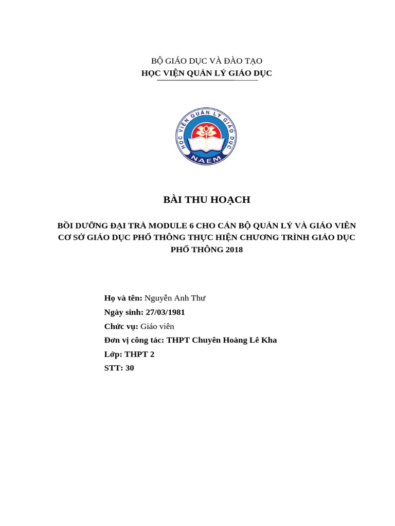 3. Mẫu bìa module 6 | PDF