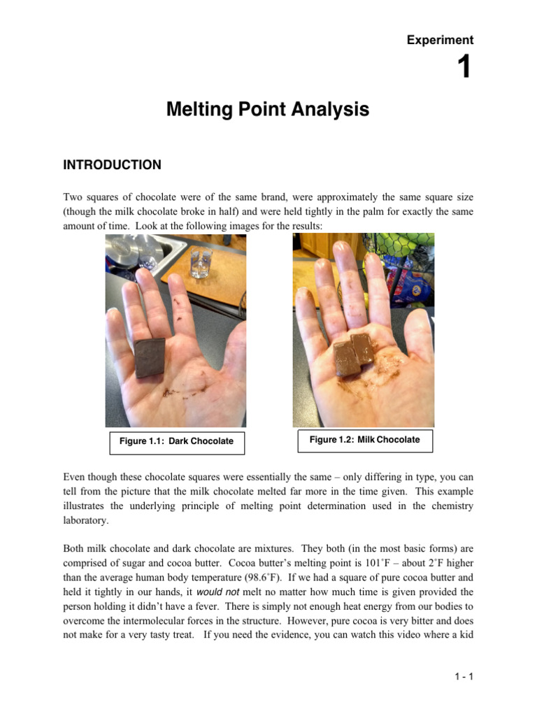 Melting Point Analysis in Chemistry | PDF