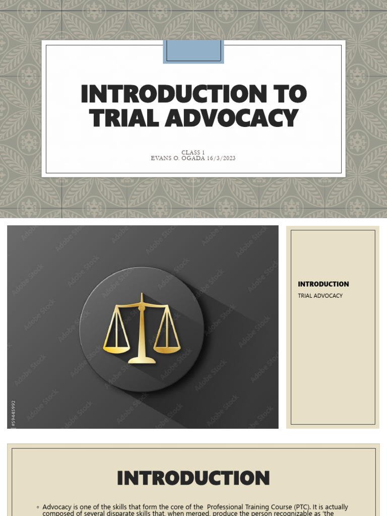 Introduction to Trial Advocacy Skills | PDF | Precedent | Case Law