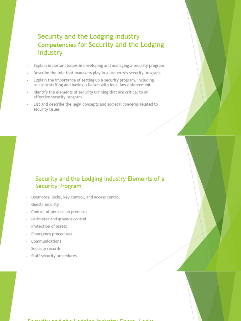 Security Strategies for the Lodging Industry | PDF | Lawsuit | Tort