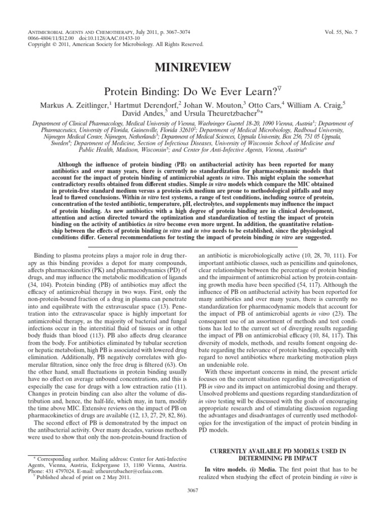 Protein binding do we ever learn pdf in vitro proteins