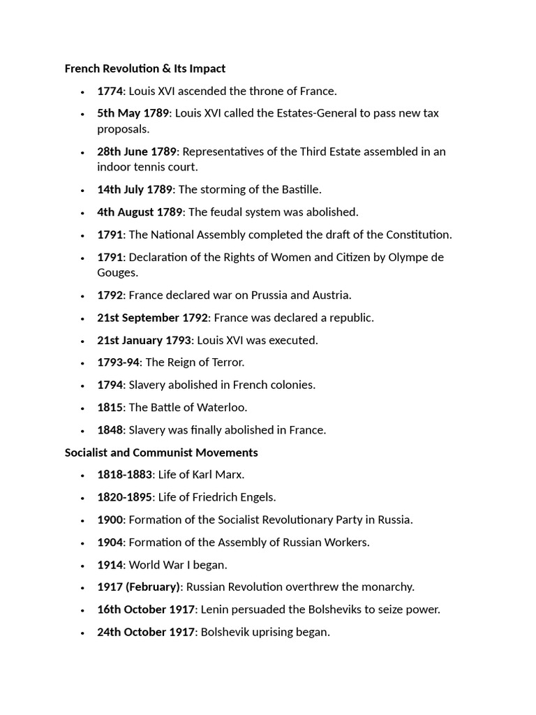 French Revolution and Its Global Impact | PDF | Taxes | Bolsheviks