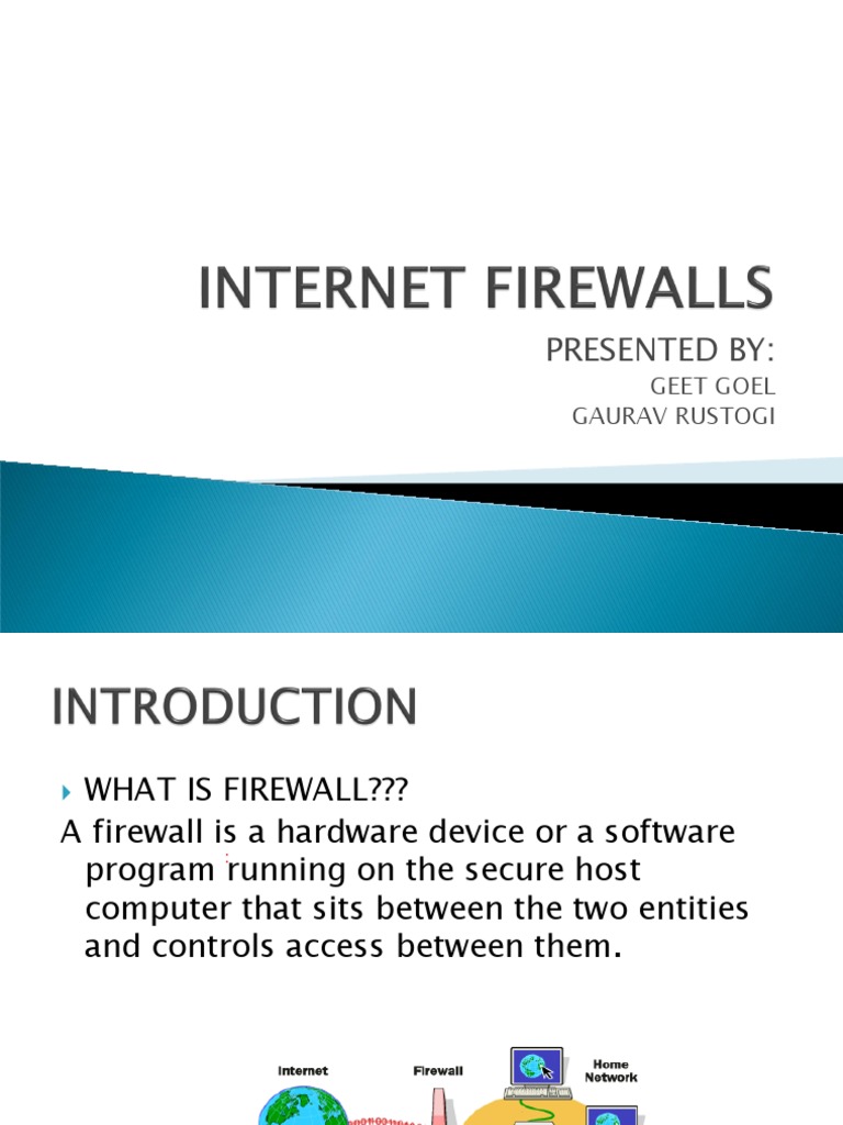 Firewall Basics and GEET Protocol Overview | PDF | Firewall (Computing ...