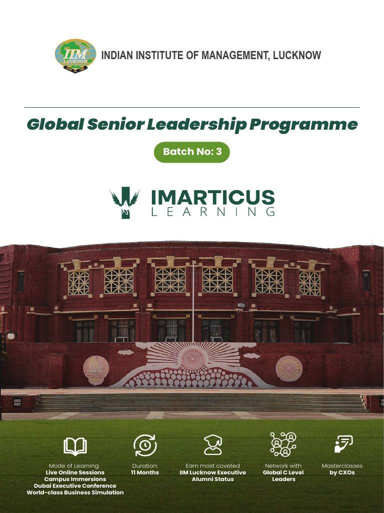 Global Senior Leadership Program Overview | PDF | Business