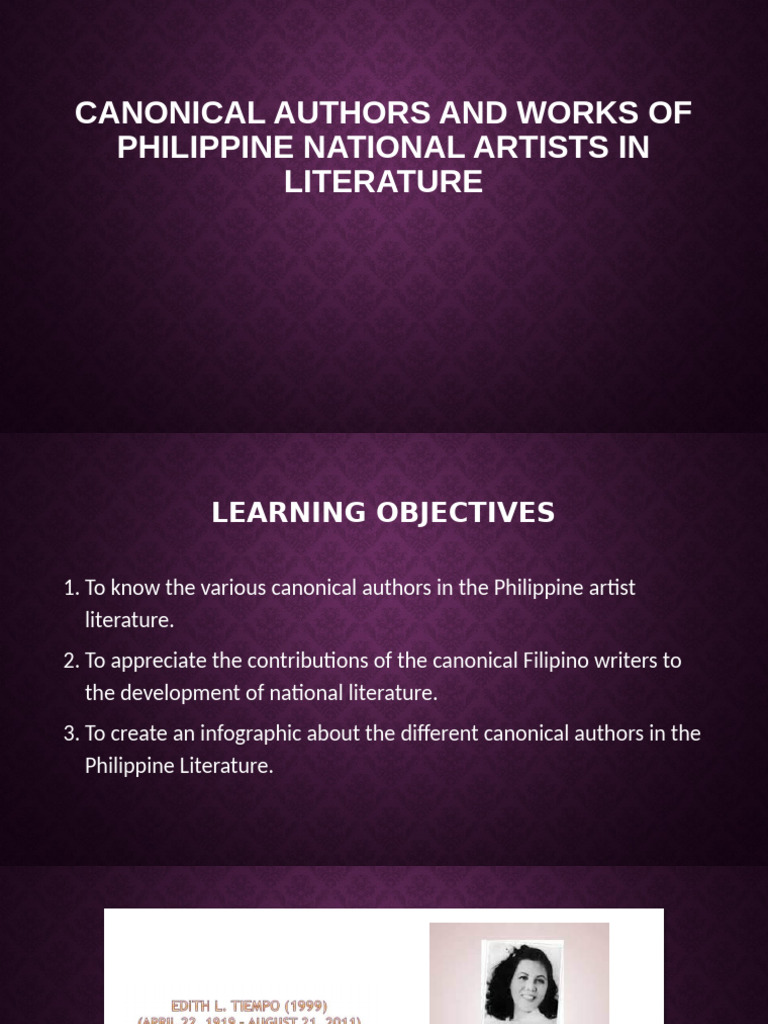 Philippine National Artists in Literature | PDF | Philippines
