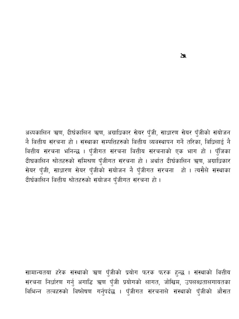 Chapter 7 Capital Structure And Leverage Pdf Capital Structure