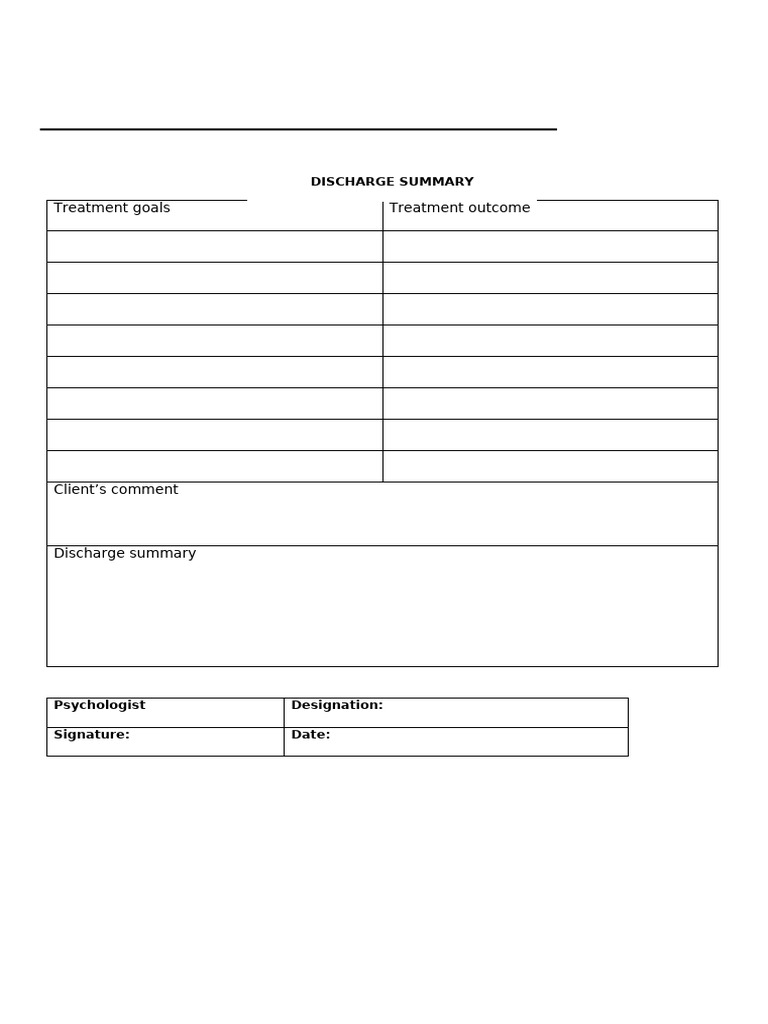 Discharge Summary | PDF