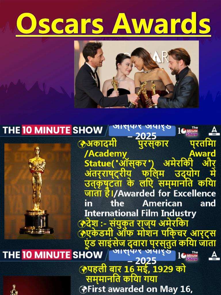 10+MIN+SHOW+-+OSCARS+2025 | PDF