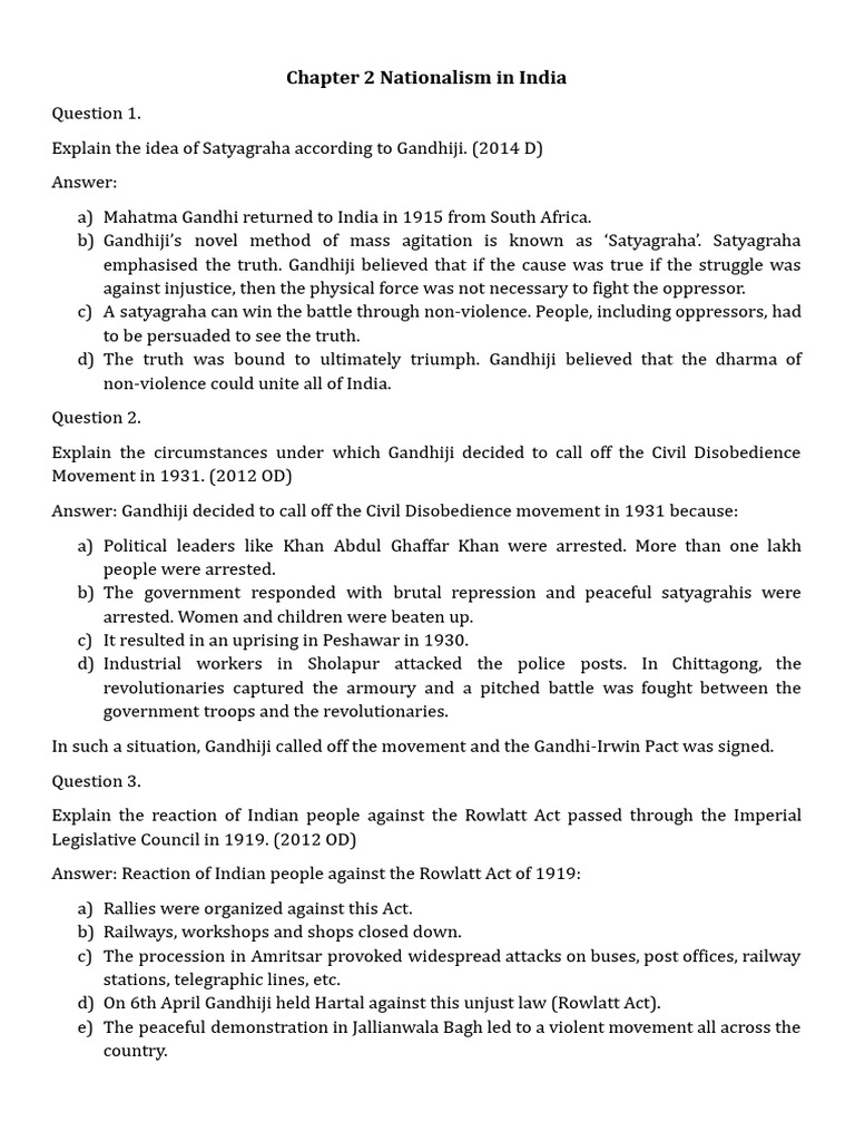 Nationalism in India | PDF | Mahatma Gandhi | Indian Nationalism
