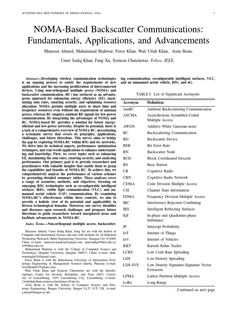 Noma BC | PDF | Channel Access Method | Internet Of Things