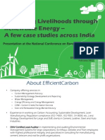 Building Sustainable Livelihoods Through Renewable Energy - Cases - EfficientCarbon