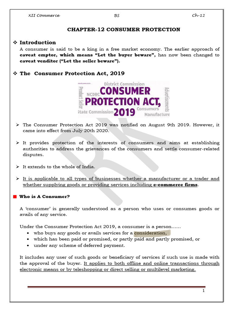 Consumer Protection Act 2019 Overview | PDF | Mediation | Business