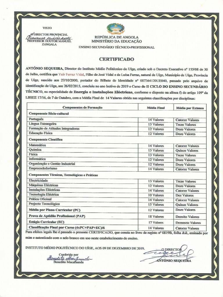 Certificado 1 | PDF