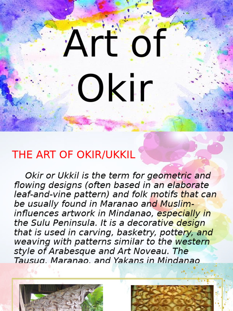 Okir: Maranao Cultural Motifs Explained | PDF