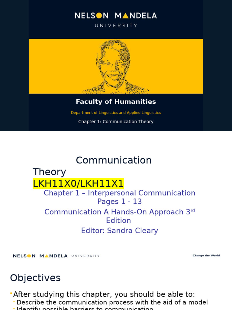 Interpersonal Communication Theory Overview | PDF | Communication ...