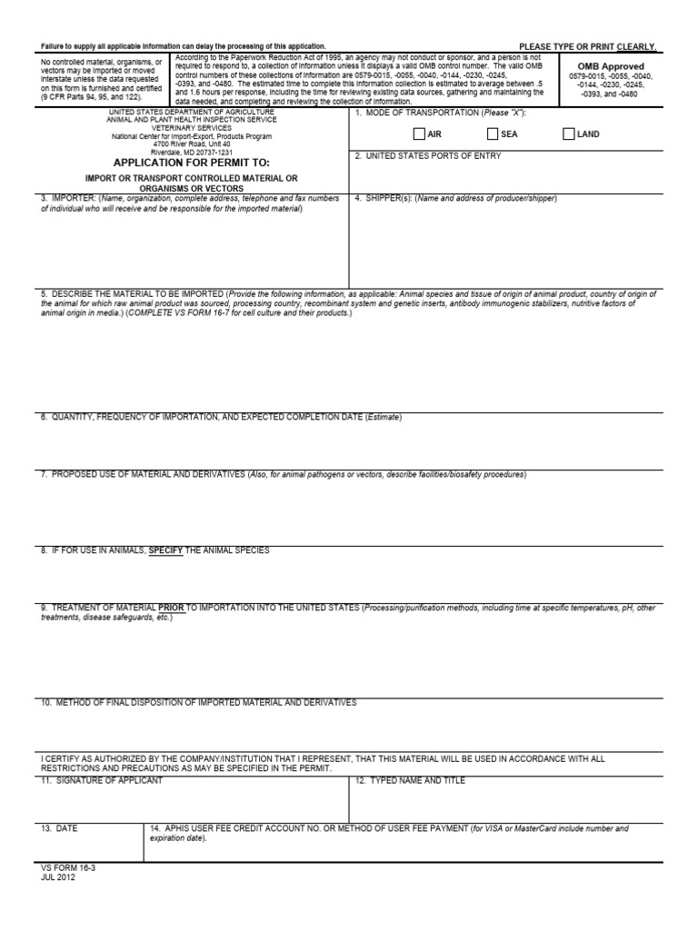 Import Permit Application for Controlled Materials | PDF | Employment ...