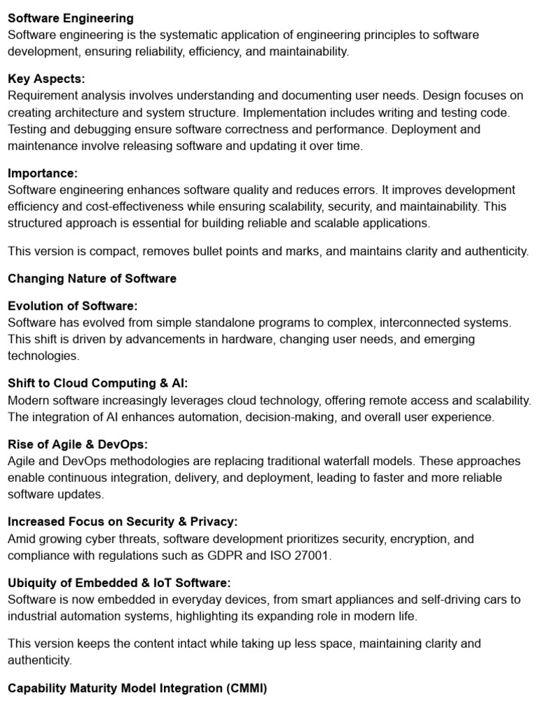 Essential Concepts in Software Engineering | PDF | Software Development ...