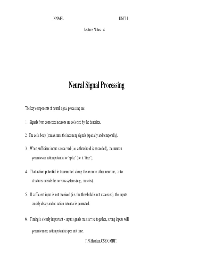 Neural Signal Processing Overview | PDF