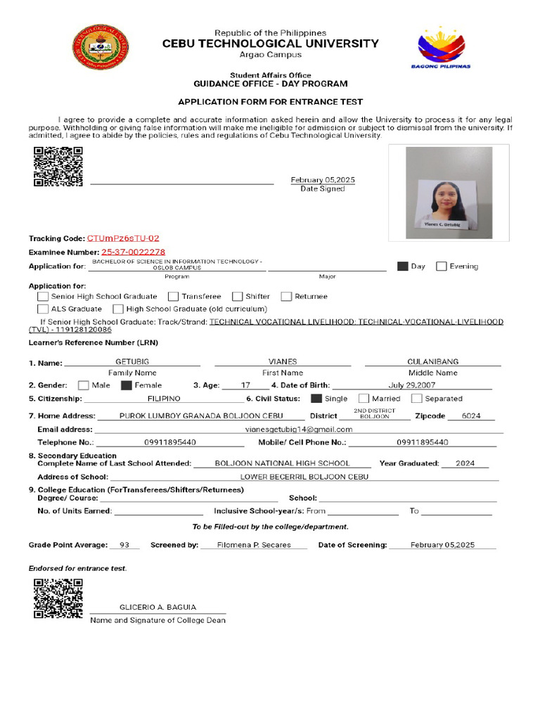 Application Form | PDF
