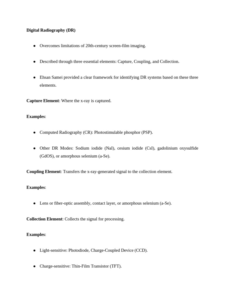 Digital Radiography: Key Components Explained | PDF | Radiography ...