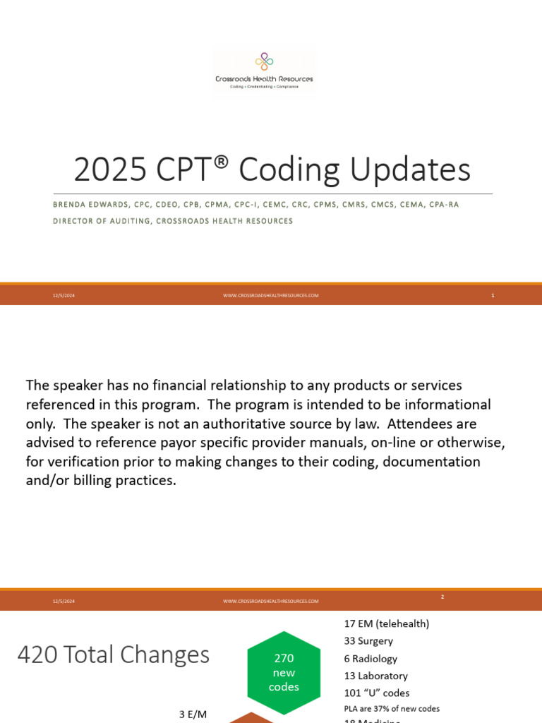 2025 CPT Coding Changes Overview | PDF | Real Time Polymerase Chain ...