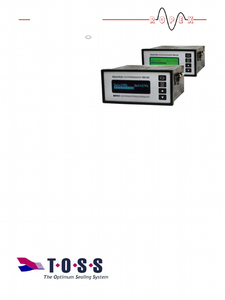 Manual do Controlador Ropex RES-420 | PDF | Transformador | Calor