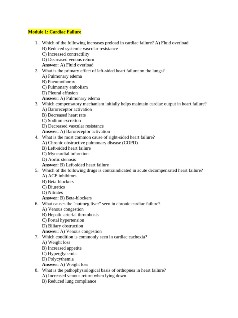 Practice Questions For General Pathology | PDF | Stroke | Heart