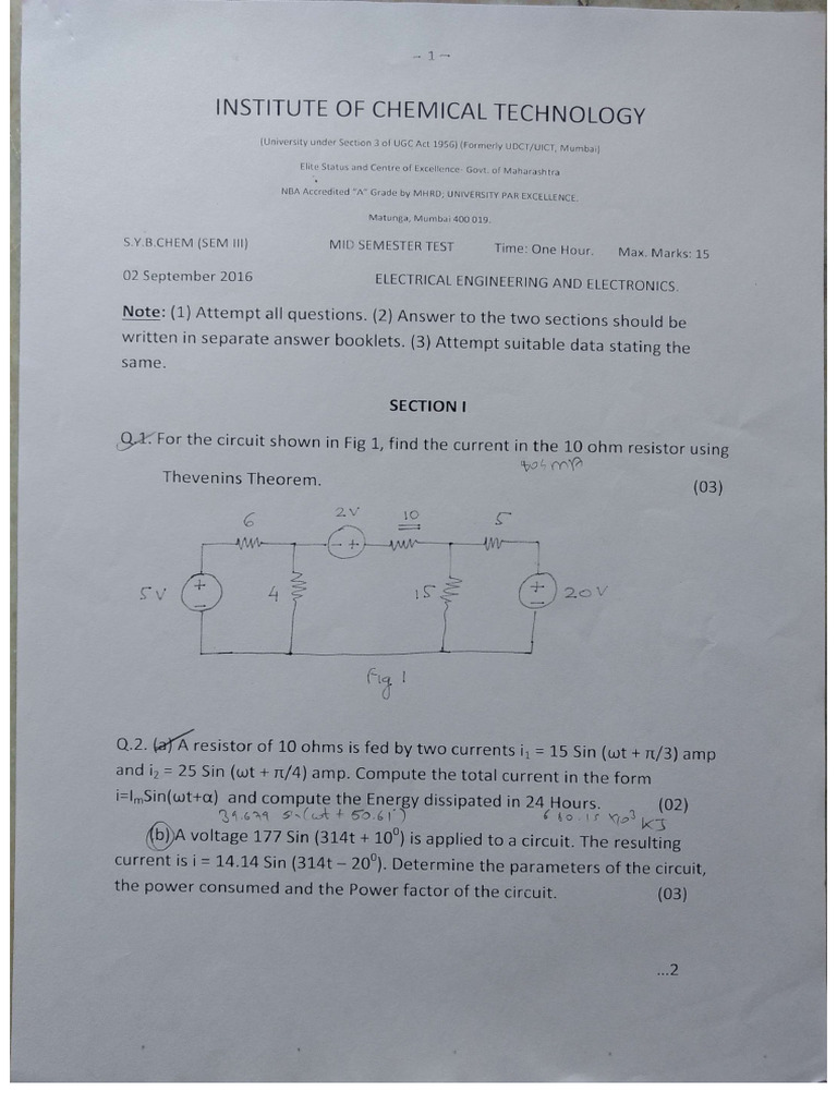 EEE Sem 3 | PDF