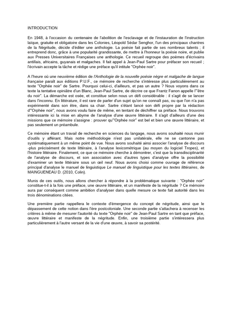 Scribbr Exemple Introduction | PDF | Jean-Paul Sartre | Linguistique