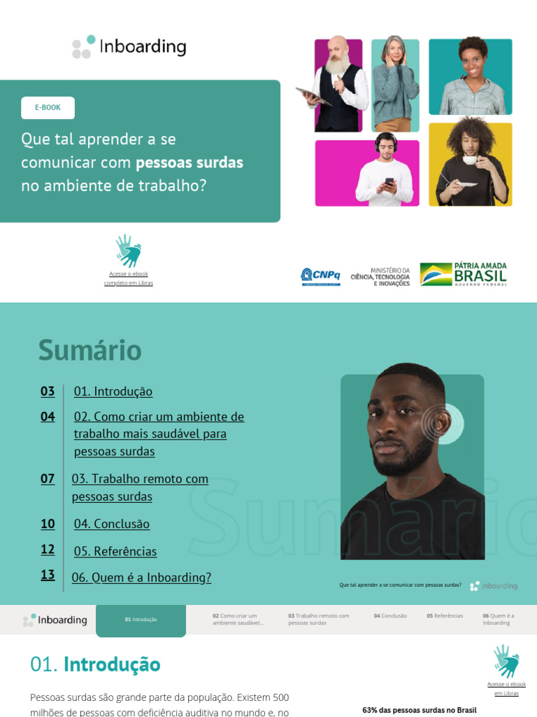 Inclusão de Surdos no Trabalho: Guia Prático | PDF | Surdez ...