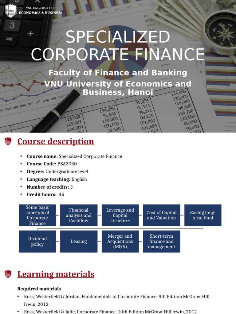 Specialized Corporate Finance Course Overview | PDF | Present Value ...