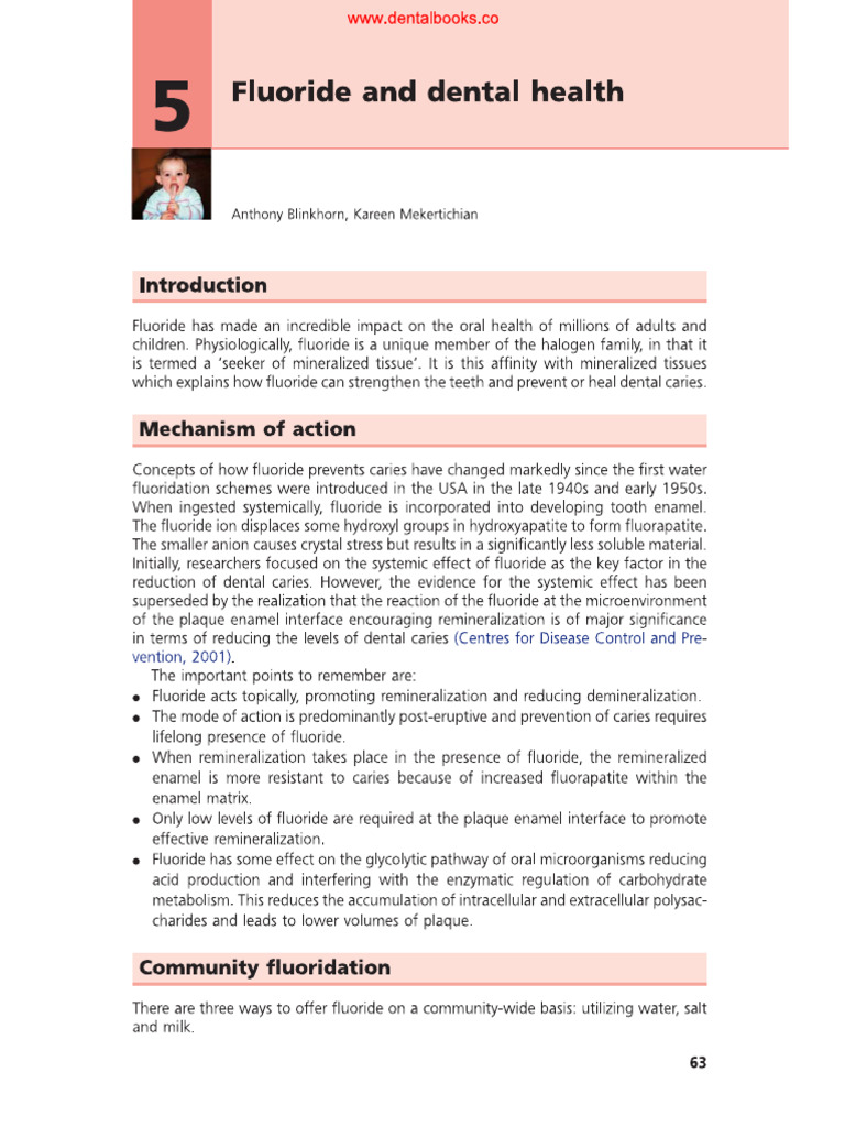 Fluoride and Dental Health | PDF
